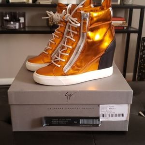 Giuseppe Zannotti Mirror Zimnia Wedge Sneakers
